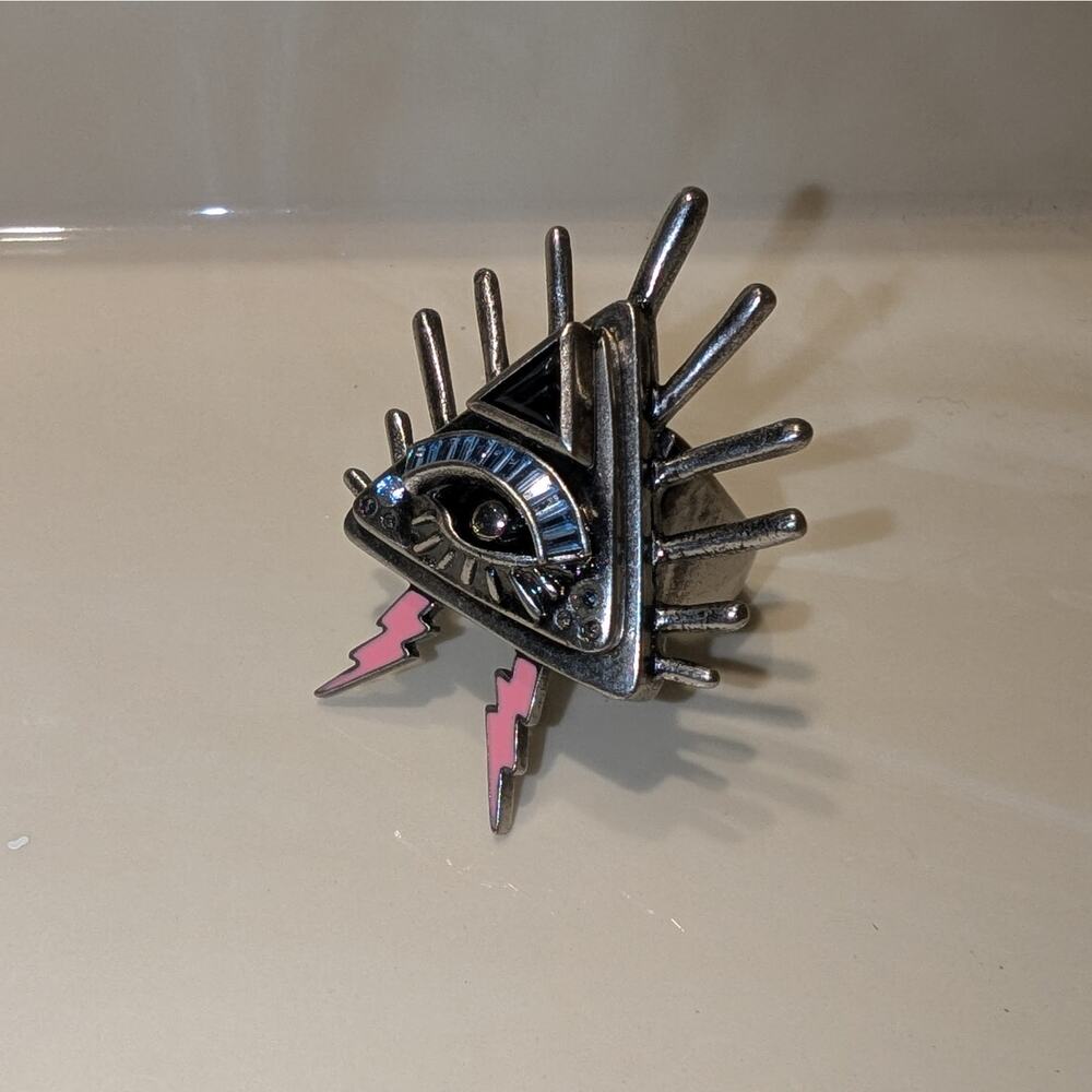 COACH - Rare Pyramid Eye Ring 7.5 - Picture 3 of 11